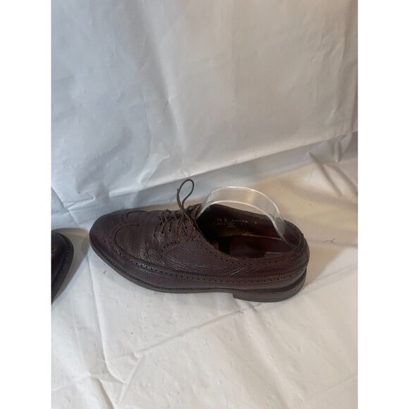 Florsheim Montinaro Wingtip Oxford Mens size  9.5   Brown Leather Lace Up - Picture 9 of 15